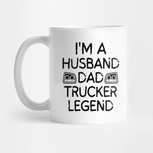 Husband Dad Trucker Legend Mug